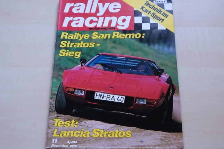 Deckblatt Rallye Racing (11/1975)